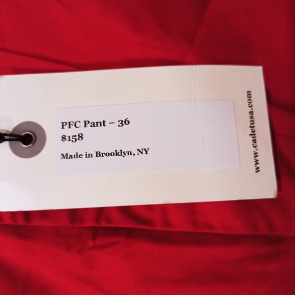 Cadet men's dress formal pants.  Size 34. Red color - Picture 4 of 8